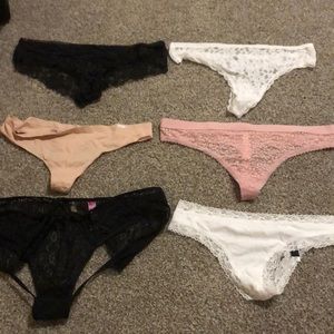 Some from pink and Victoria Secret and adore me. $5 each or $60 for all 12